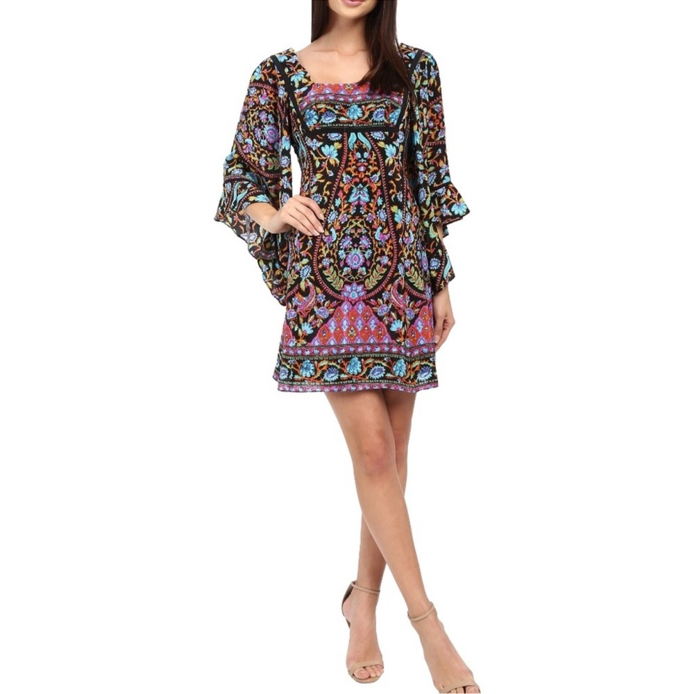 Nanette Lepore Goldie Sheath Dress‎ Vibrant Colors size small 2